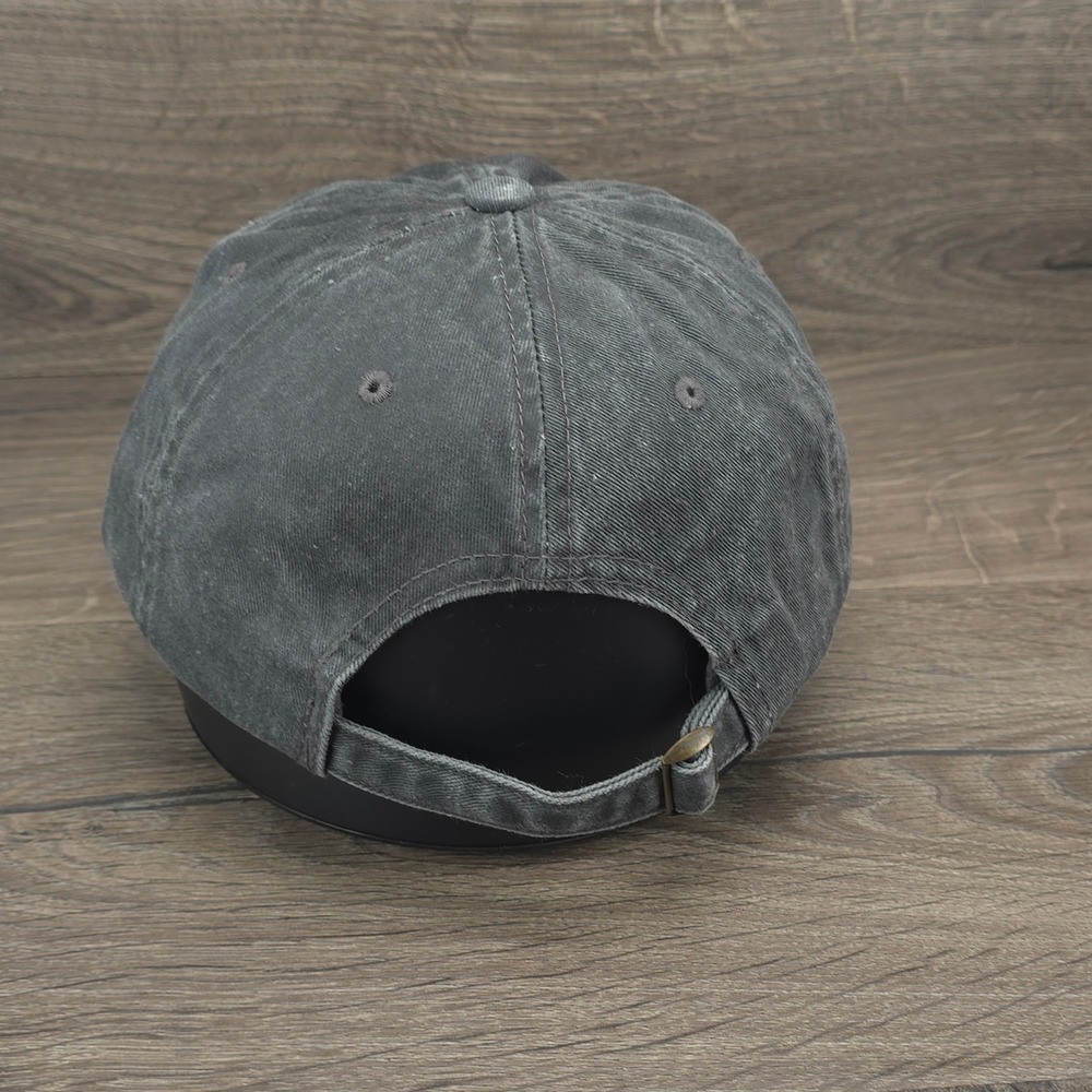 Dogaholic Hat Cap Strap Back Gray Mens Embroidered Dog Lover Gift Adjustable Hat - Picture 3 of 7